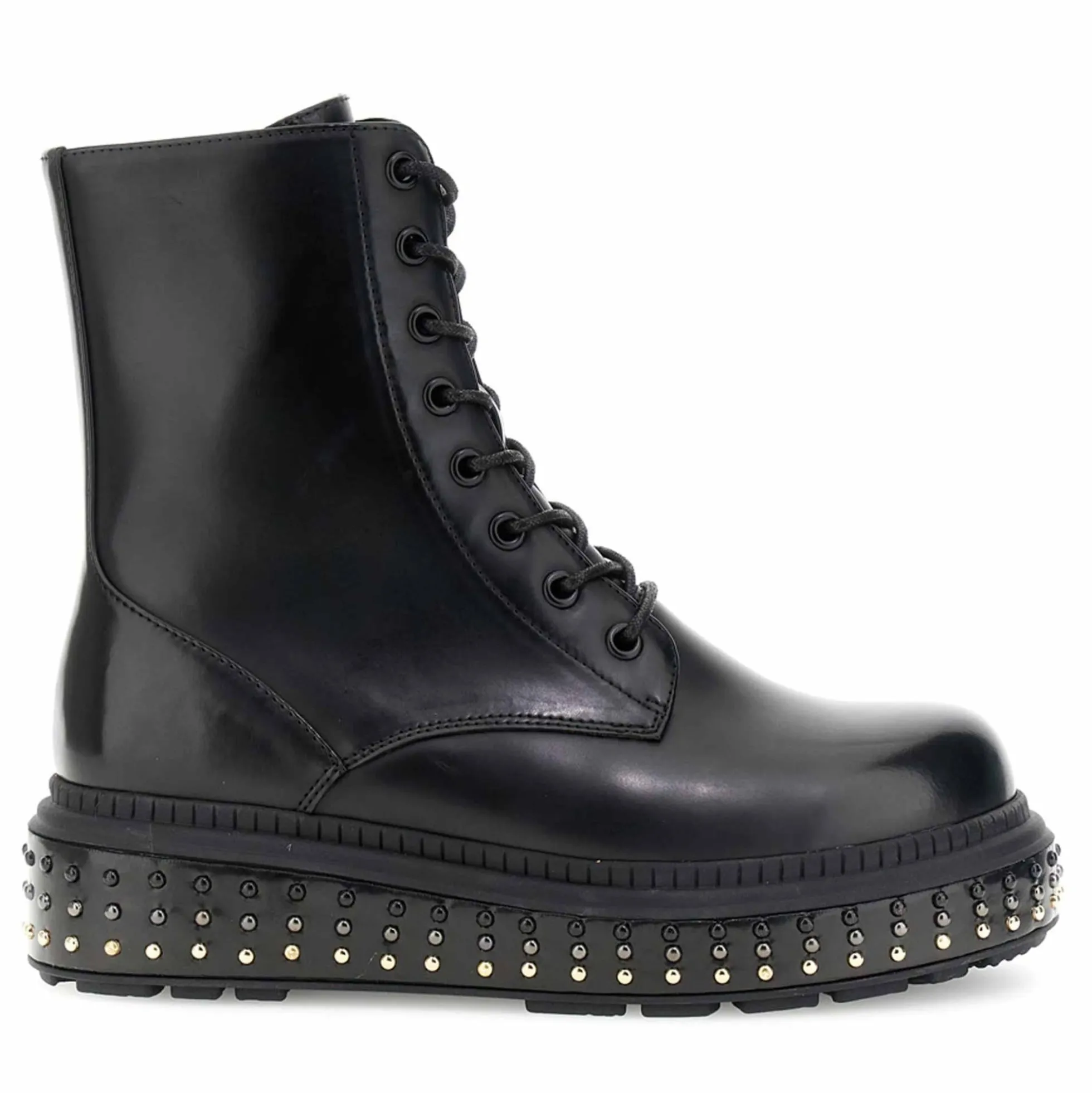 Anfibio CafèNoir FC9701 scarpe platform borchiato
