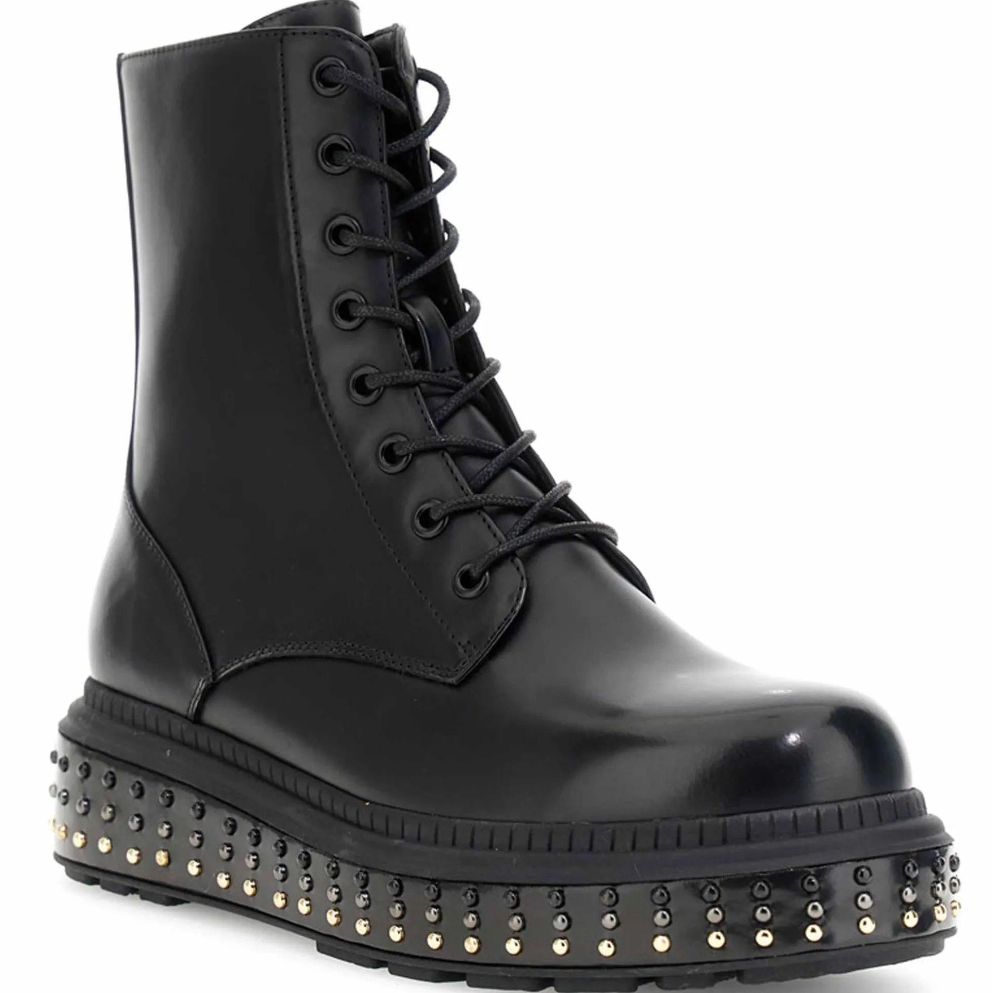 Anfibio CafèNoir FC9701 scarpe platform borchiato