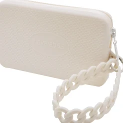 Borsa donna Mini bag Chain Havaianas insilicone beige