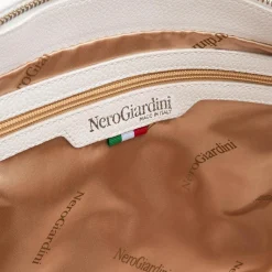 Borsa NeroGiardini E443760D-707 shopper logo donna