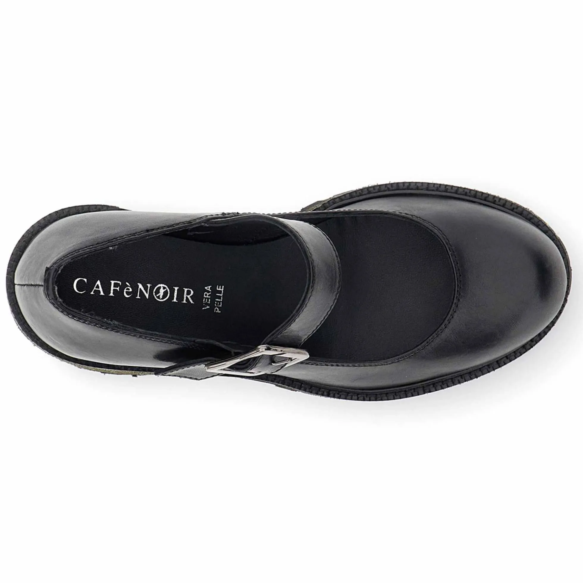 Décollété CafèNoir FE1114in pelle con fibbia