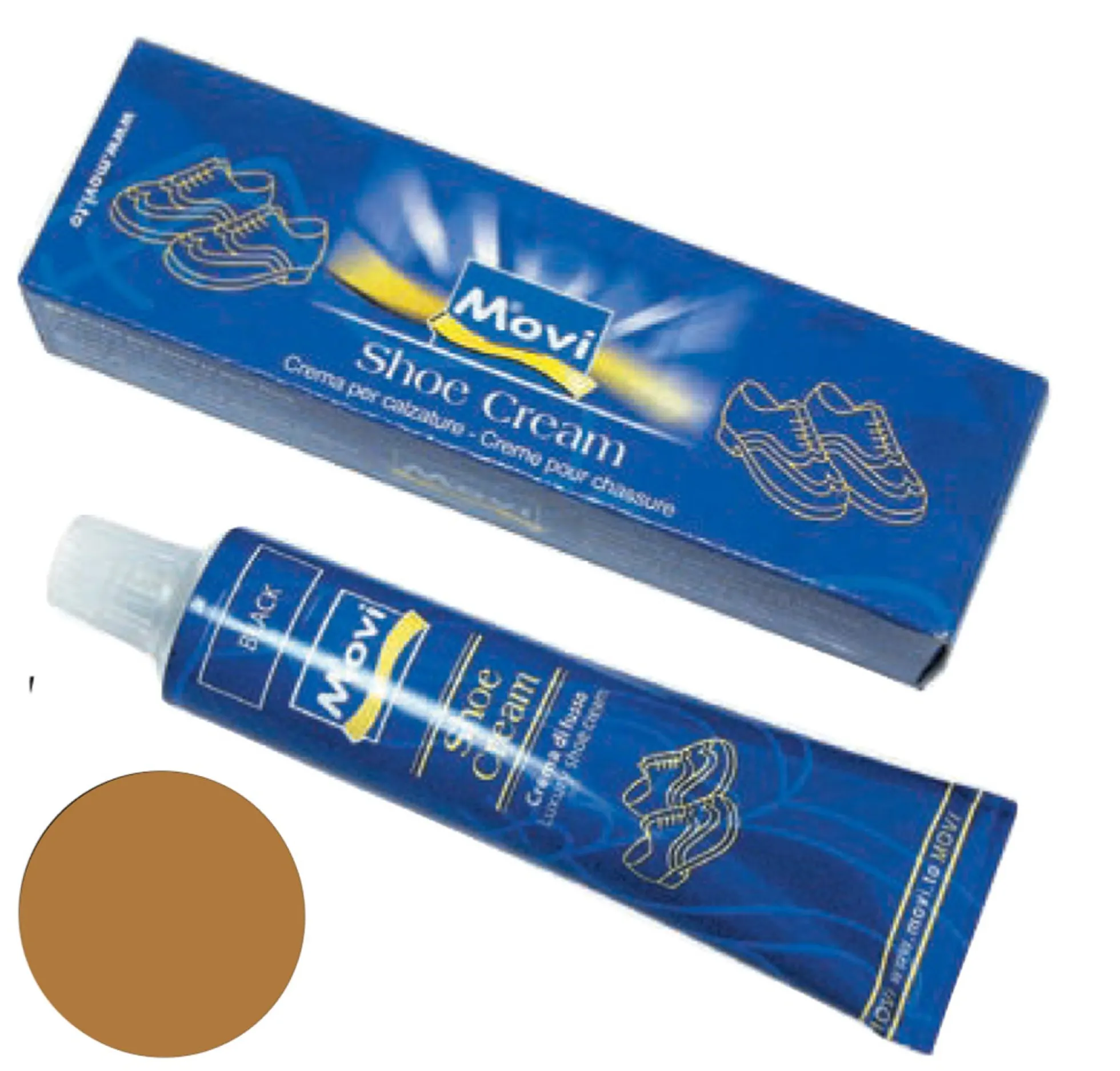 Lucido per scarpe Crema "Shoe Cream" in tubetto beige coloniale