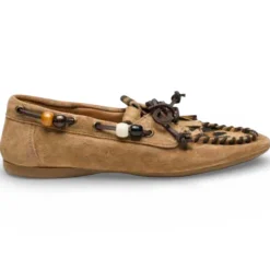 Mocassini Divine Follie "NOA07C" caramel/leo
