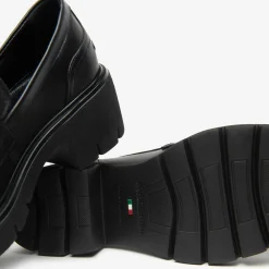 Mocassini NeroGiardini I513980-100 I513980 3980 scarpe