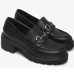 Mocassini NeroGiardini I513980-100 I513980 3980 scarpe
