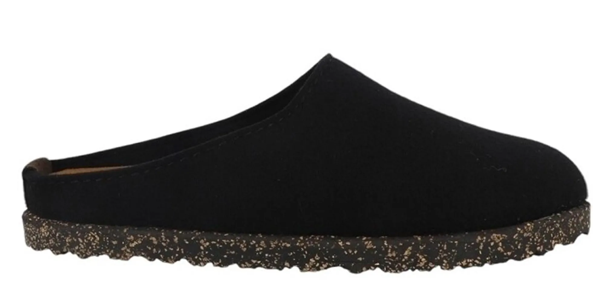 Pantofole HAFLINGER Manhattan nero 39100103 (36-42) in feltro lana