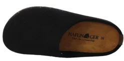 Pantofole HAFLINGER Manhattan nero 39100103 (36-42) in feltro lana