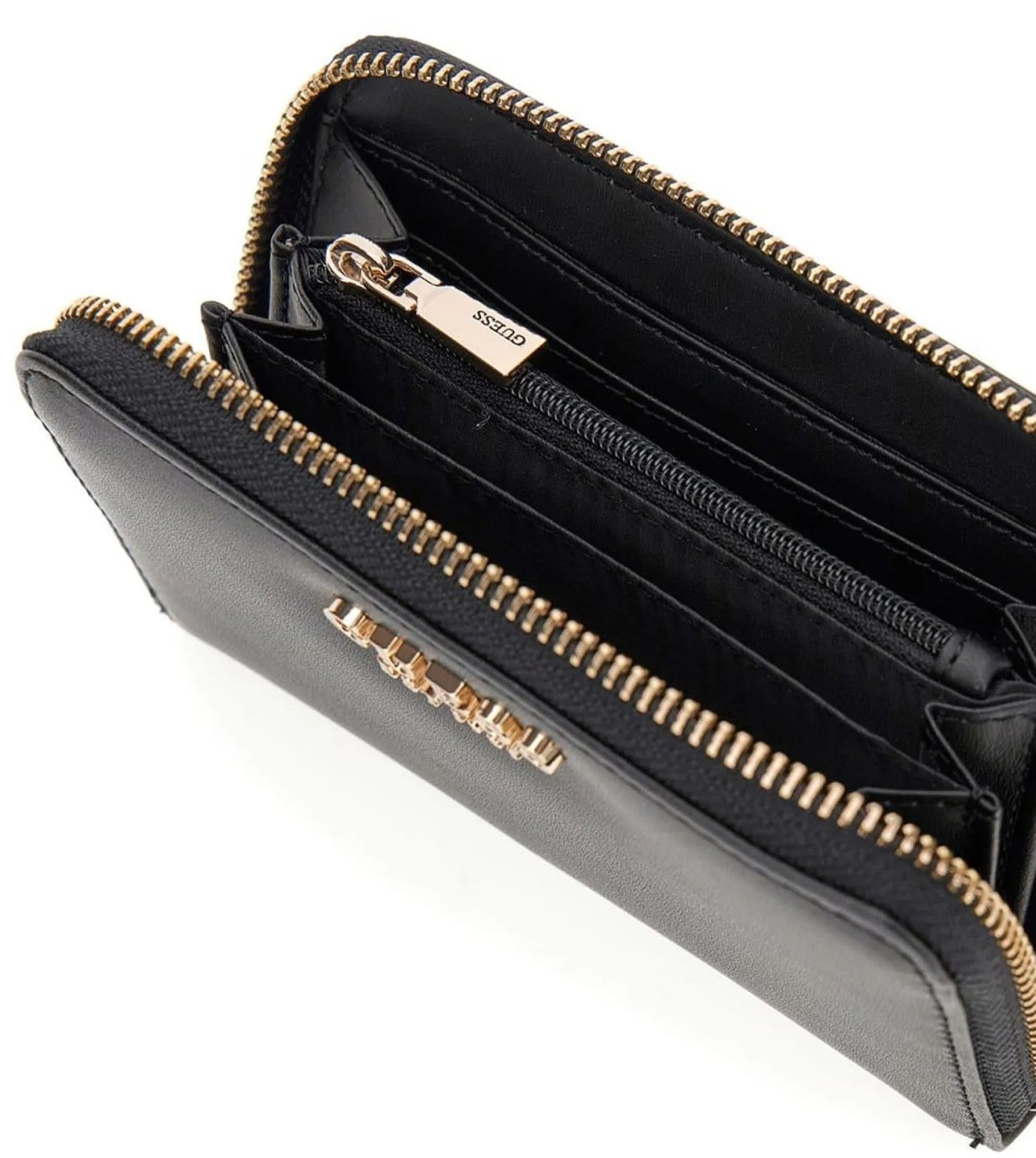 Portafoglio Guess SWVC85 Laurel SLG Medium Zip Around nero