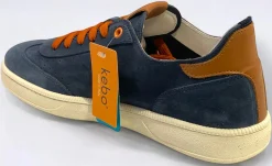 Sneaker KEBO LG5040 scarpe uomo in camoscio blu
