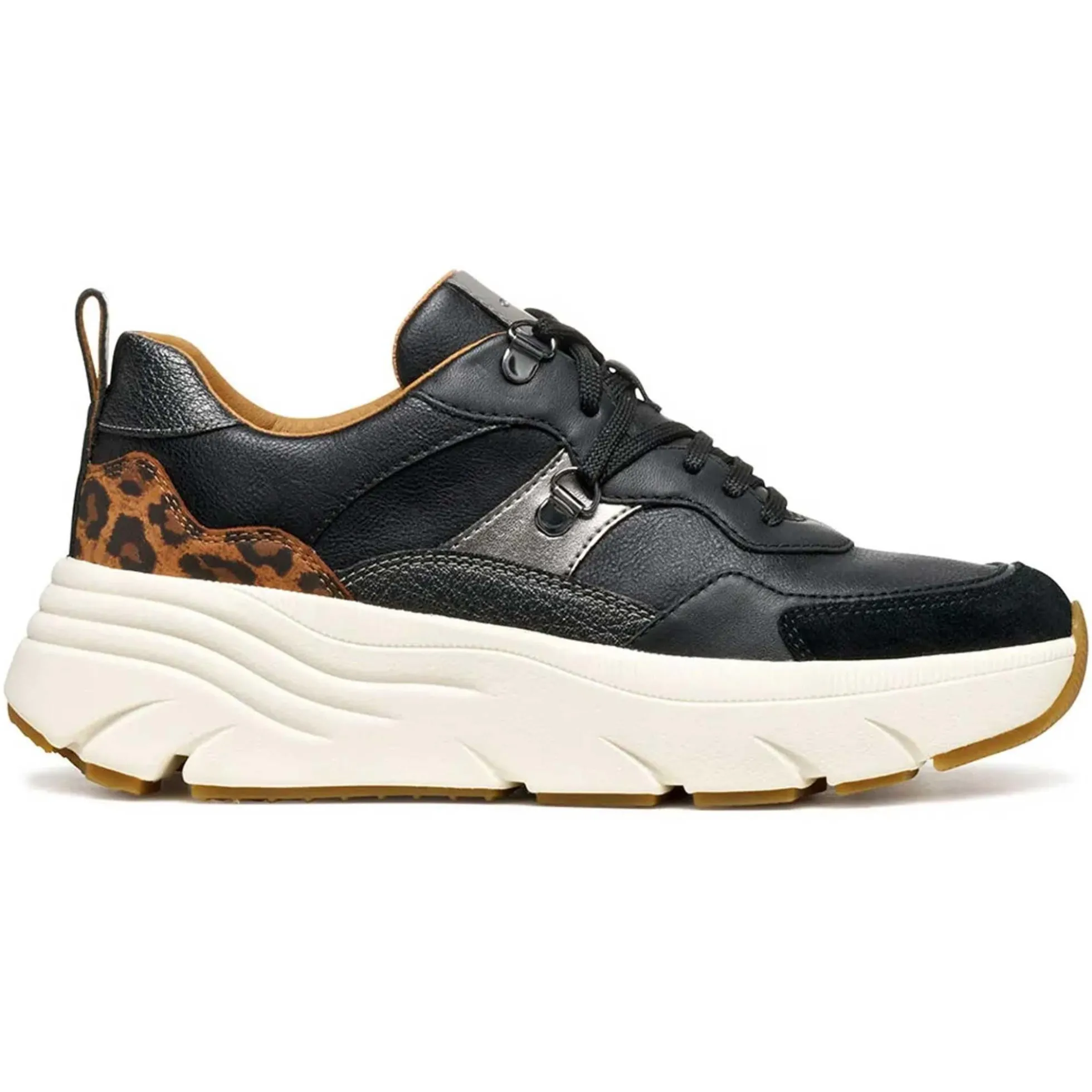 Sneakers GEOX "Diamanta" D36UFE scarpe nero