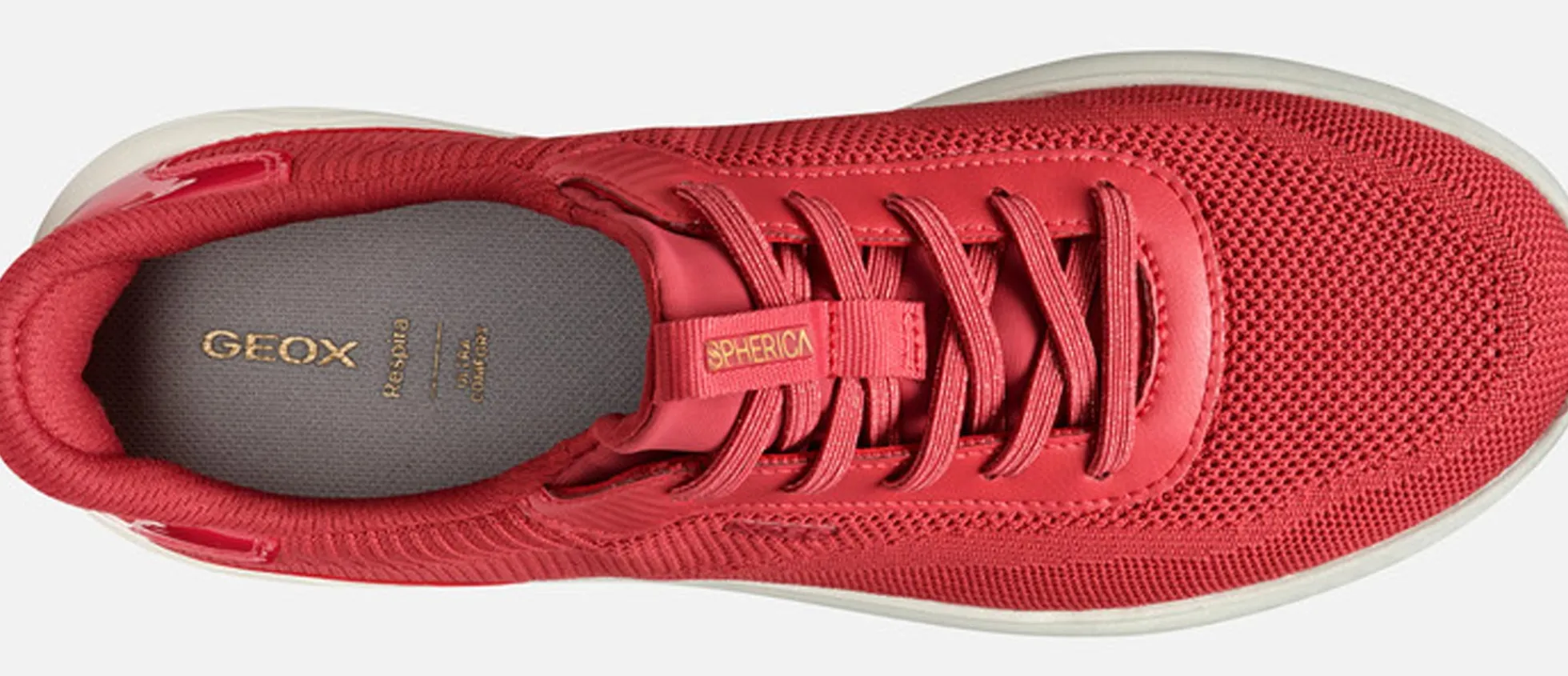 Sneakers GEOX "Spherica Plus A" scarpe rosso corallo