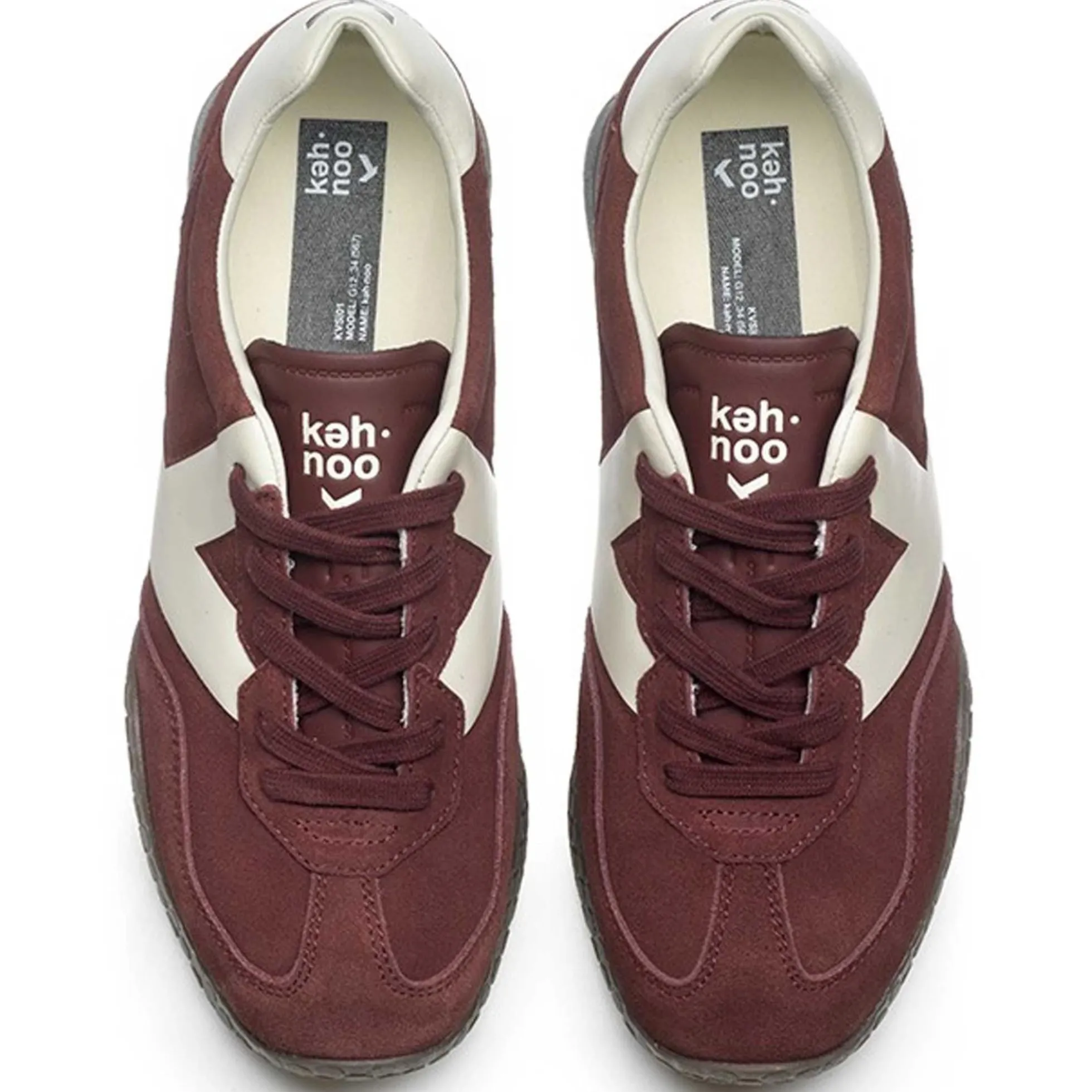 Sneakers Keh-Noo 9774 scarpe uomo bordeaux