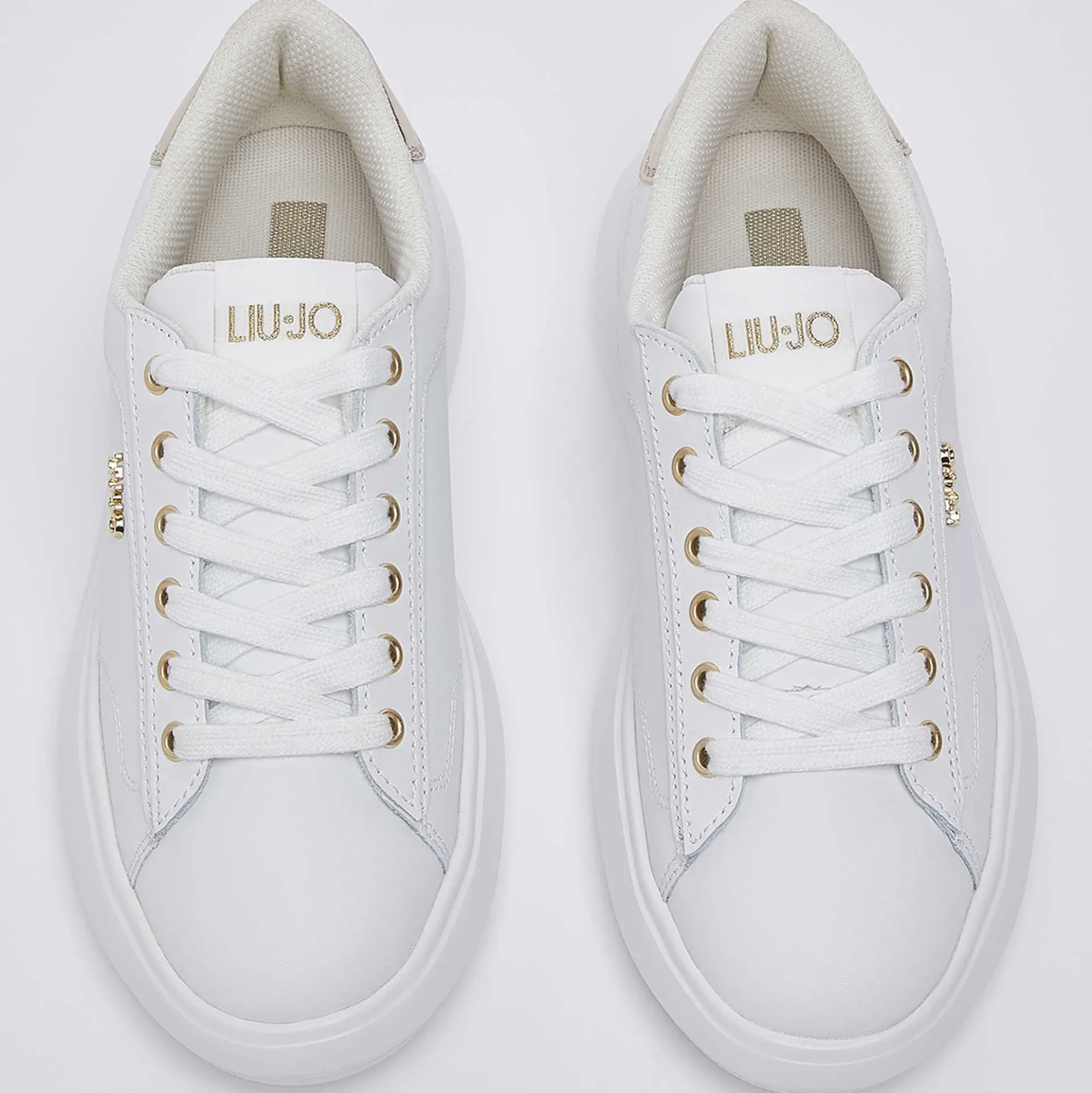 Sneakers LIU JO "Casper 01" BA6069 bianco/oro