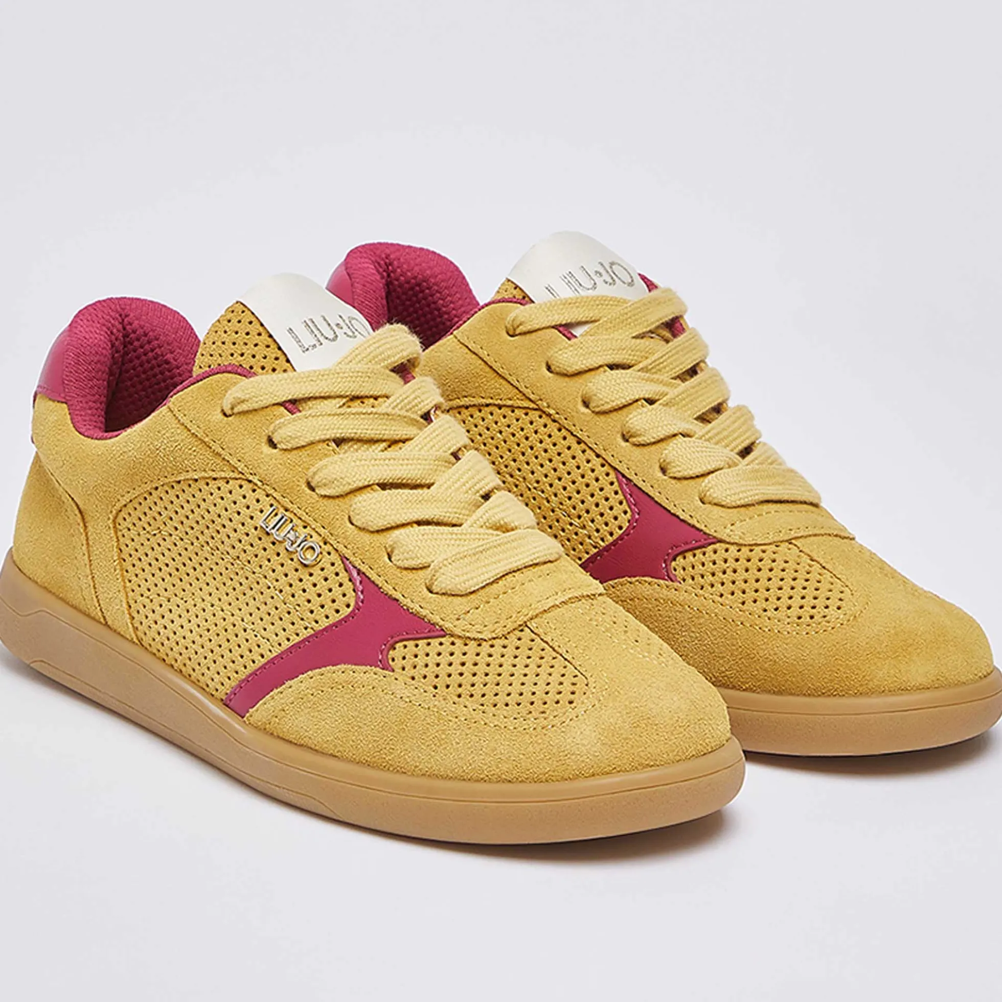 Sneakers LIU JO "Connor 01" BA6051 giallo ocra/fucsia