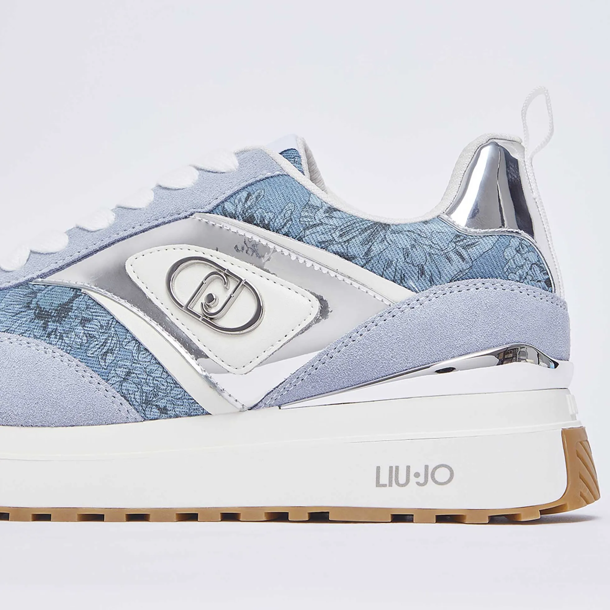Sneakers LIU JO "Maxi Wonder 97" BA6007 azzurro/denim