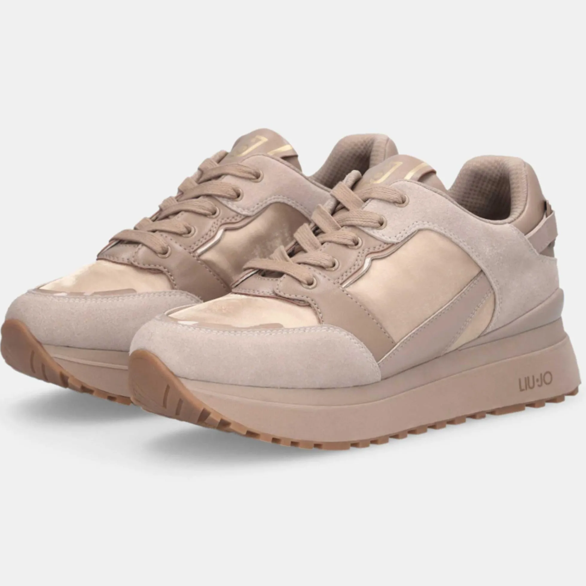 Sneakers LIU JO "Maxi Wonder" BF5005 beige