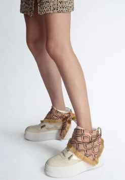 Sneakers mid LIU JO "Selma 02" BF3131 scarpe foulard donna