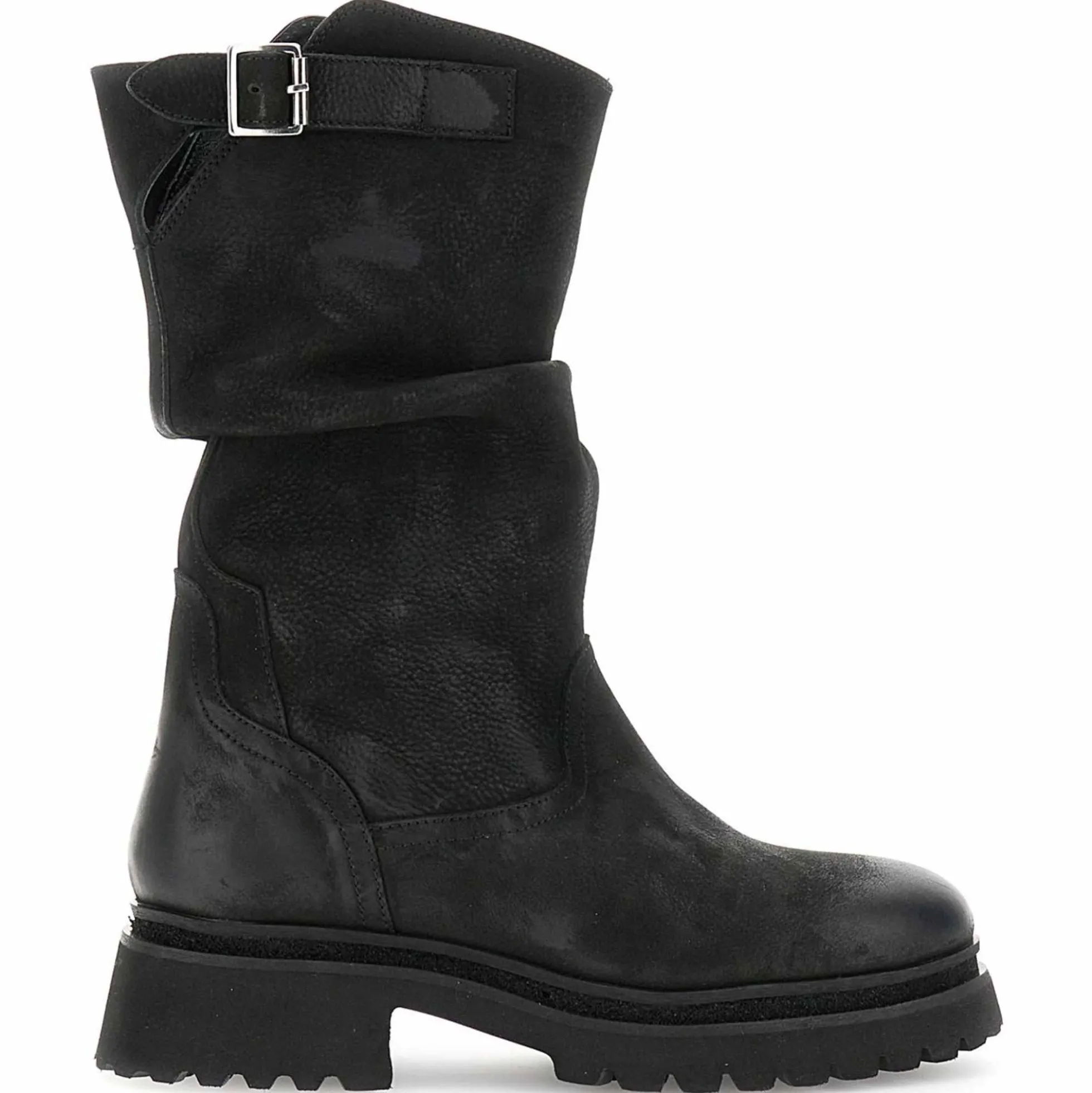 Stivali CafèNoir FD7007 in nubuck nero