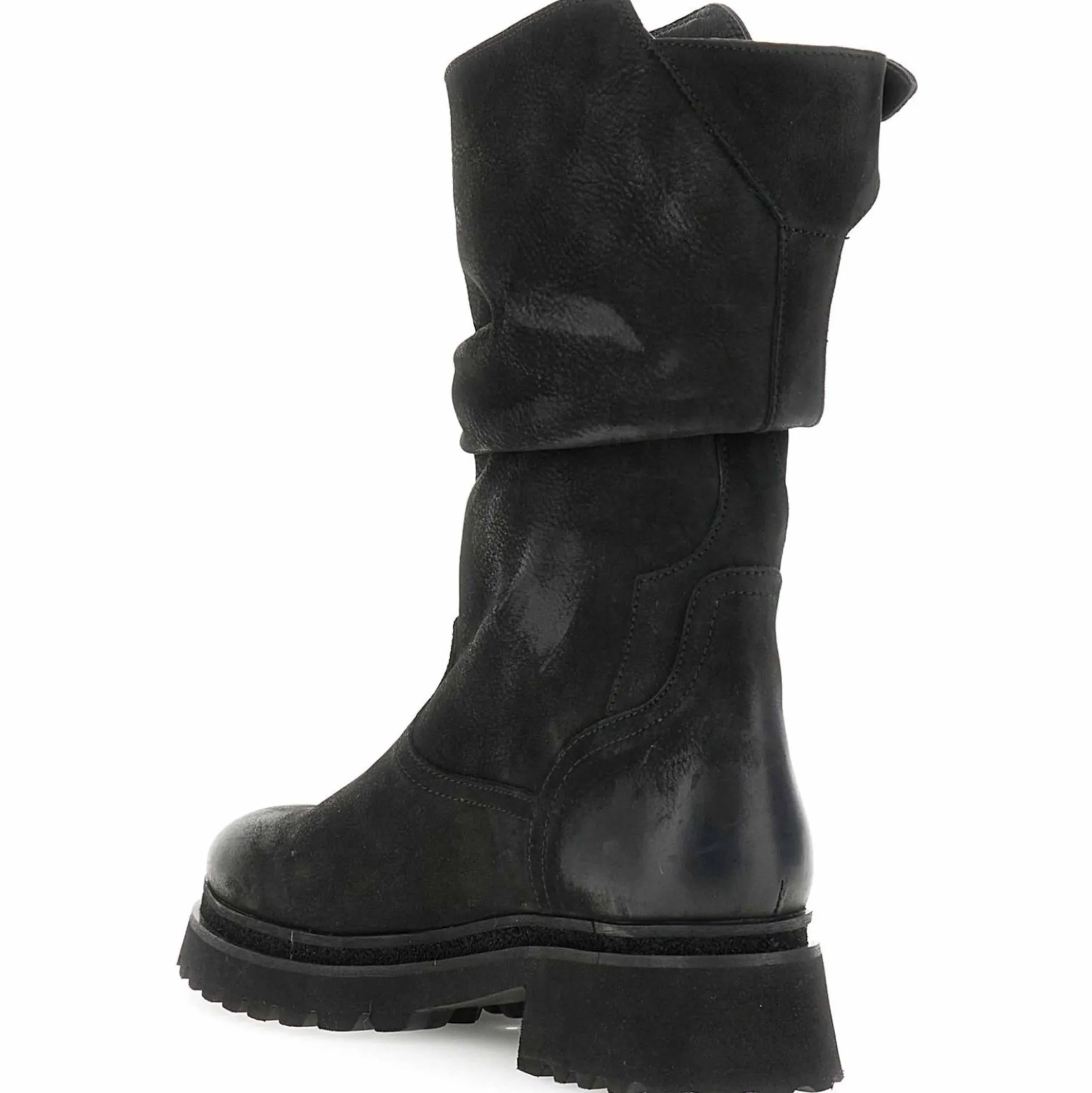 Stivali CafèNoir FD7007 in nubuck nero